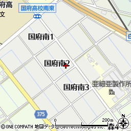 愛知県豊川市国府南周辺の地図