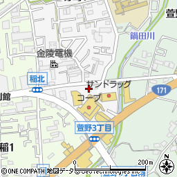 ダスキン信栄本社周辺の地図