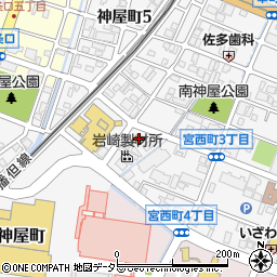 ファミリーマート神屋町南店周辺の地図