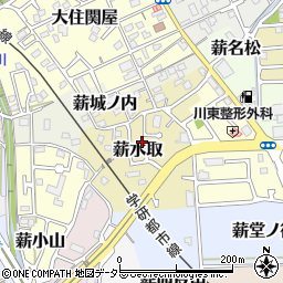 京都府京田辺市薪水取51-6周辺の地図