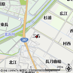 愛知県西尾市一色町開正三右周辺の地図