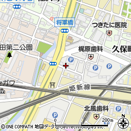 兵庫県姫路市高尾町61周辺の地図