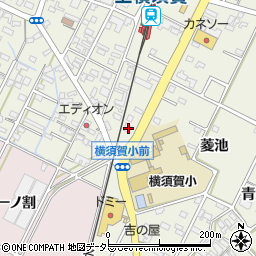 愛知県西尾市吉良町上横須賀菱池8周辺の地図