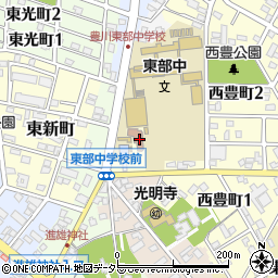 豊川公民館周辺の地図