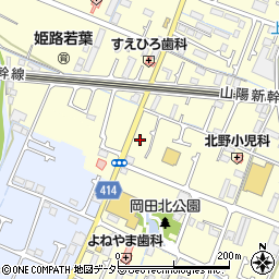 兵庫県姫路市岡田44周辺の地図