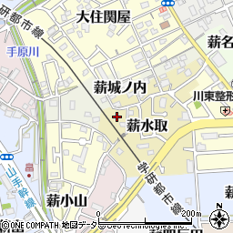 京都府京田辺市薪水取37周辺の地図