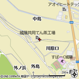 京都府城陽市奈島中島37-1周辺の地図