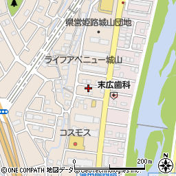 兵庫県姫路市広畑区城山町周辺の地図