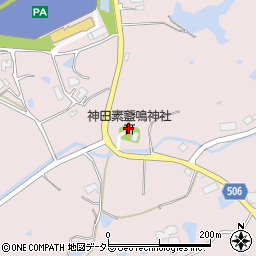 素戔鳴神社周辺の地図