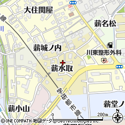 京都府京田辺市薪水取51-5周辺の地図