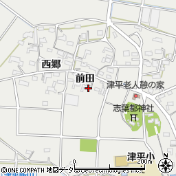 愛知県西尾市吉良町津平前田23周辺の地図
