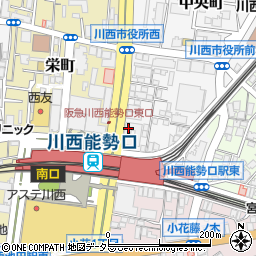 三井住友信託銀行川西支店周辺の地図