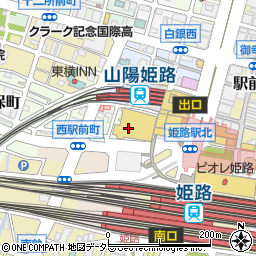 兵庫県姫路市西駅前町周辺の地図