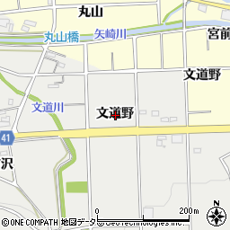 愛知県西尾市吉良町津平文道野周辺の地図
