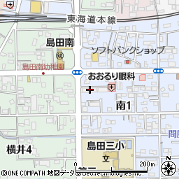 県営島田南団地周辺の地図