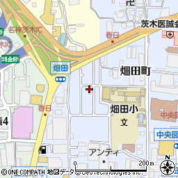 大阪府茨木市畑田町7周辺の地図