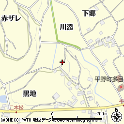愛知県豊橋市石巻平野町川添周辺の地図