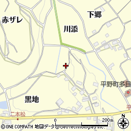 愛知県豊橋市石巻平野町（川添）周辺の地図