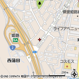 兵庫県姫路市広畑区西蒲田1697周辺の地図
