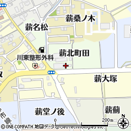 京都府京田辺市薪北町田2周辺の地図