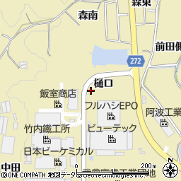 愛知県武豊町（知多郡）冨貴（樋口）周辺の地図