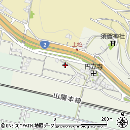 兵庫県相生市若狭野町上松4周辺の地図