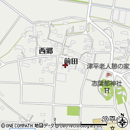 愛知県西尾市吉良町津平前田38周辺の地図