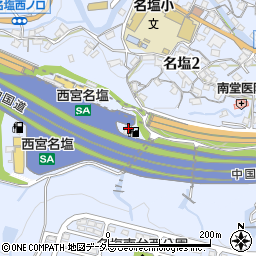 兵庫県西宮市塩瀬町名塩1241周辺の地図