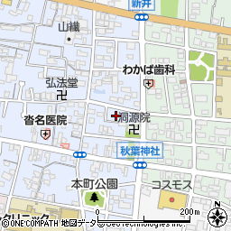 愛知県蒲郡市本町東周辺の地図