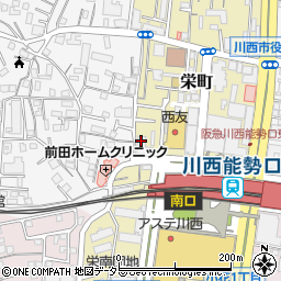 ジオ阪急川西周辺の地図