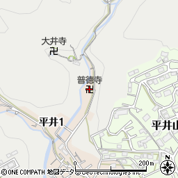 普徳寺周辺の地図