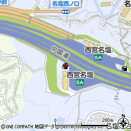 兵庫県西宮市塩瀬町名塩923周辺の地図