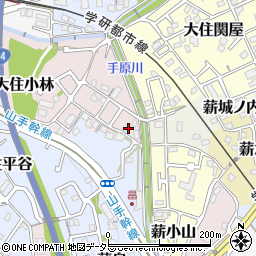 京都府京田辺市大住小林4-6周辺の地図