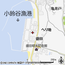 小鈴谷漁協周辺の地図
