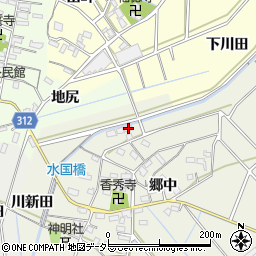 愛知県西尾市八ケ尻町郷中16周辺の地図
