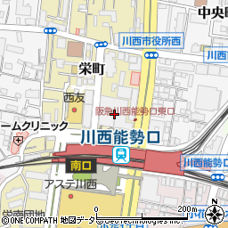 無添くら寿司 ラソラ川西店周辺の地図