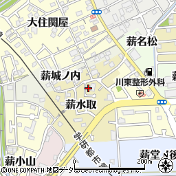 京都府京田辺市薪水取51-11周辺の地図