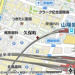 兵庫県姫路市久保町周辺の地図