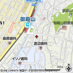 ローソンストア１００御殿山駅前店周辺の地図