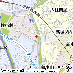 京都府京田辺市大住小林4-10周辺の地図