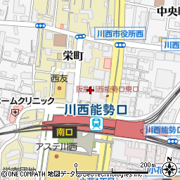 大戸屋ラソラ川西店周辺の地図