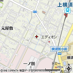 愛知県西尾市吉良町上横須賀五反田22-3周辺の地図