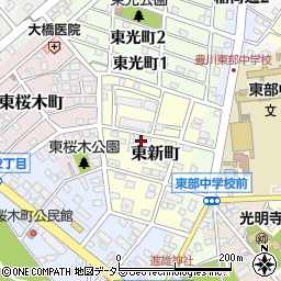 中部電気保安協会　豊川営業所周辺の地図