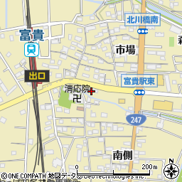 愛知県知多郡武豊町冨貴市場79-7周辺の地図