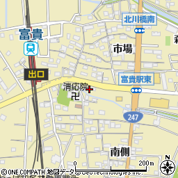 愛知県知多郡武豊町冨貴市場79周辺の地図