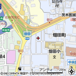 大阪府茨木市畑田町7-9周辺の地図