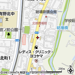 兵庫県神戸市北区有野中町周辺の地図