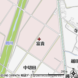 愛知県豊橋市賀茂町富貴周辺の地図