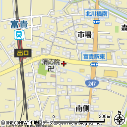 愛知県知多郡武豊町冨貴市場79-1周辺の地図