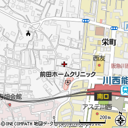 兵庫県川西市花屋敷1丁目3-10周辺の地図